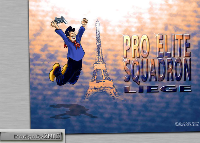 Tchantches saute devant la Tour Eiffel  